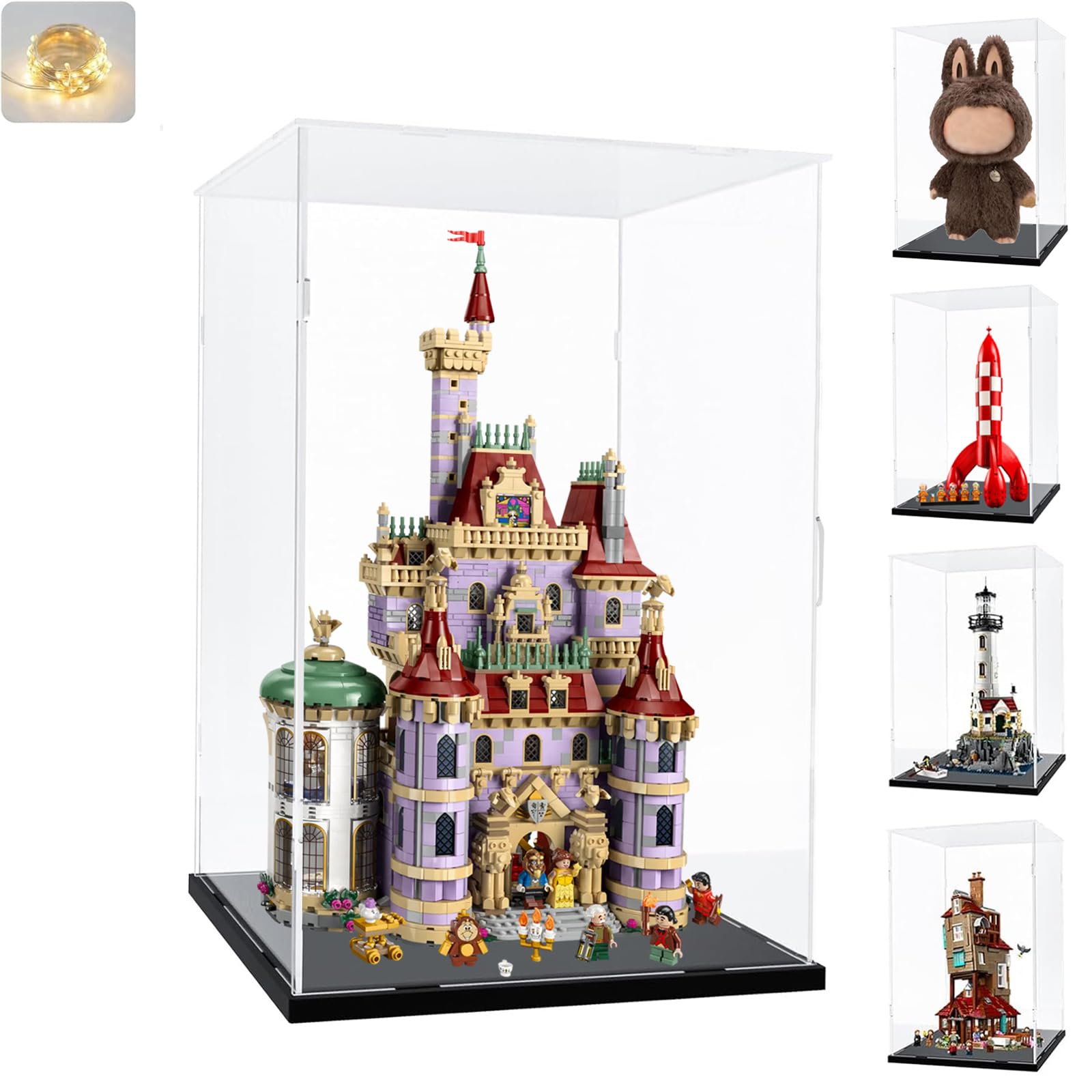 ワウ•ブラン マレーシア 伝統工芸 凧 ムーンカイト 台座•透明ケース付き Amazon.com: Clear Acrylic Display Case for LEGO 43263 Beauty Beast